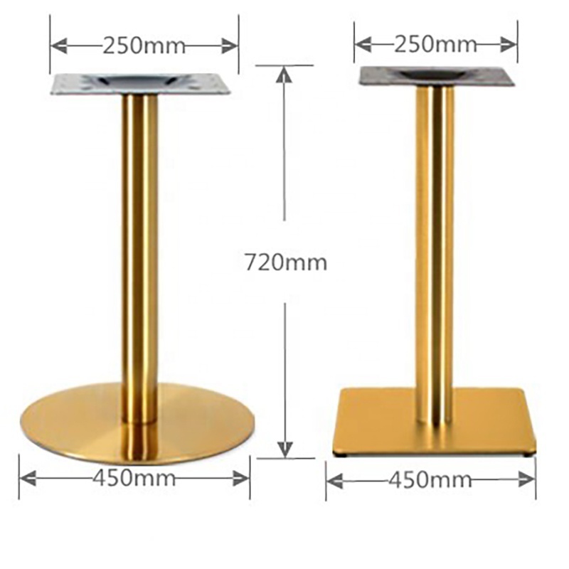 Wholesale Modern Restaurant Stainless Steel Legs Home Furniture Dining Room Coffee Bar Metal Table Base for Table Top