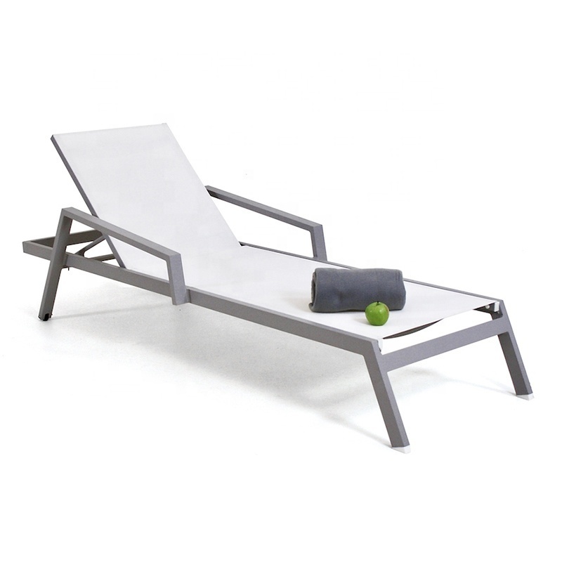 Best Exterior Patio Armchair Lounger Sunbed Furniture Outdoor Beach Pool Aluminum Sun Chaise Lounges Chairs