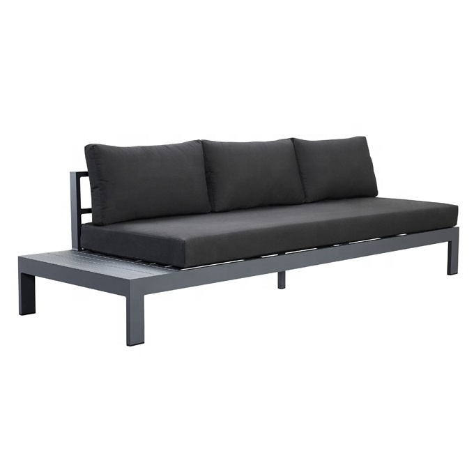 Modern Luxury All Weather Outdoor Aluminium Modular Garden Lounge Corner Sofa Couch Set