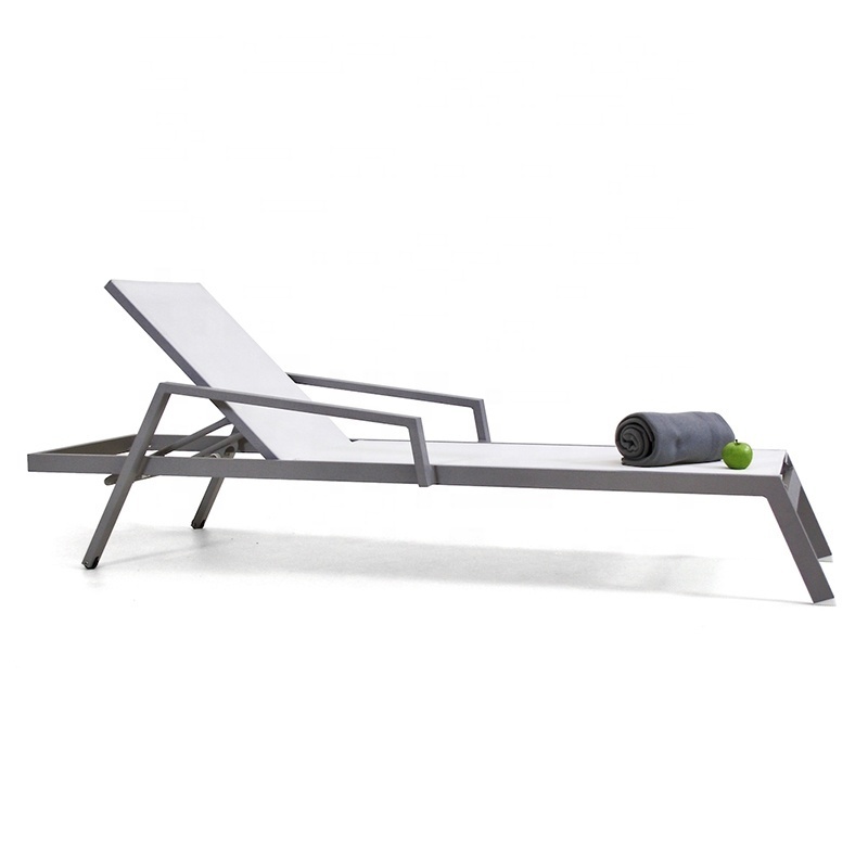 Best Exterior Patio Armchair Lounger Sunbed Furniture Outdoor Beach Pool Aluminum Sun Chaise Lounges Chairs