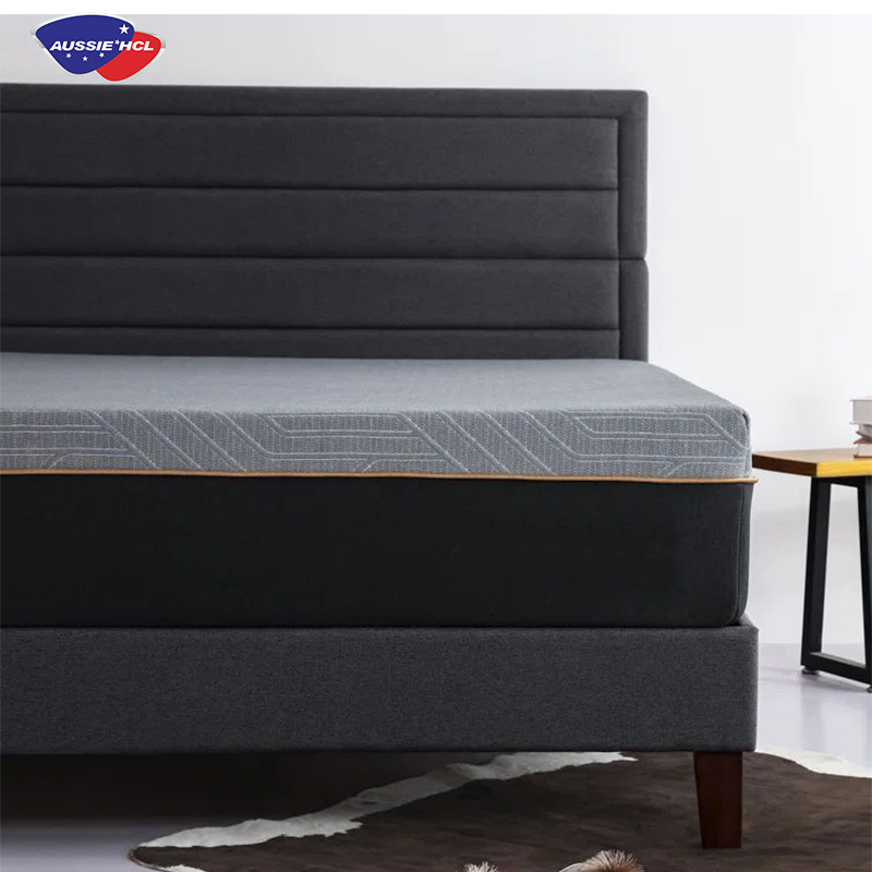 High quality double layer full king mattress, comfortable pressure reducing royal luxury high density gel memory foam mattress