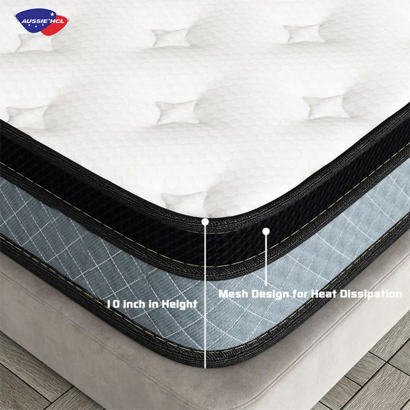 The best factory wholesale roll full inch mattress comfort hotel gel memory foam spring hybrid mattress