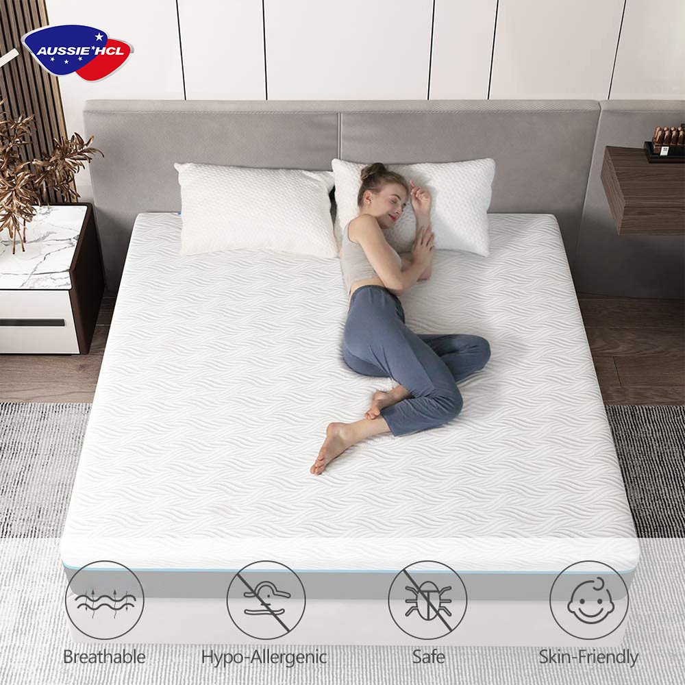 Best factory Aussie sleep well mattress stores near me single double full king modern high swirl gel memory foam mattress