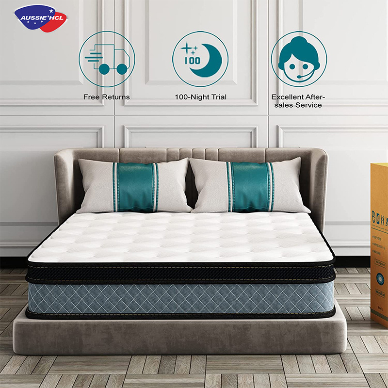 Aussie Hcl China ODM/OEM Factory Euro-top hotel home used Bonnel in china for hotel pocket spring mattress