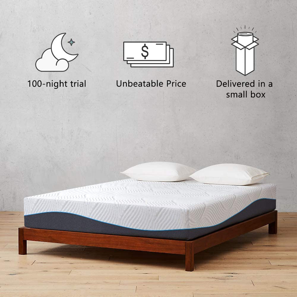 Quality memory foam mattress full king rebonded foam sleeping well mattresses swirl gel memory mattress