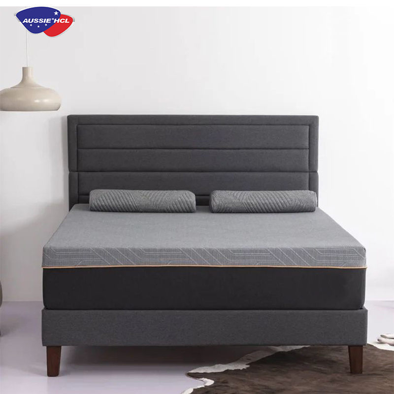 High quality double layer full king mattress, comfortable pressure reducing royal luxury high density gel memory foam mattress