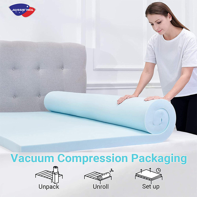 160X200 colchon memory roll gel infused twin inch mattress foam topper sleeping full queen king double well cooling mattress pad