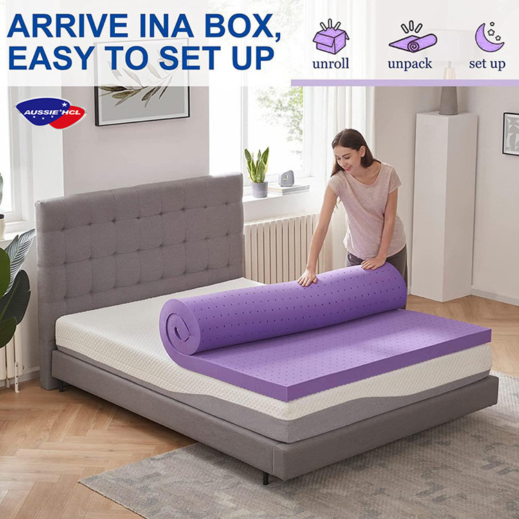 matratze 140 x200 Double Queen High Density Foam Mattress Pad Visco PU Bed Topper Cooling Gel Memory Mattress Topper