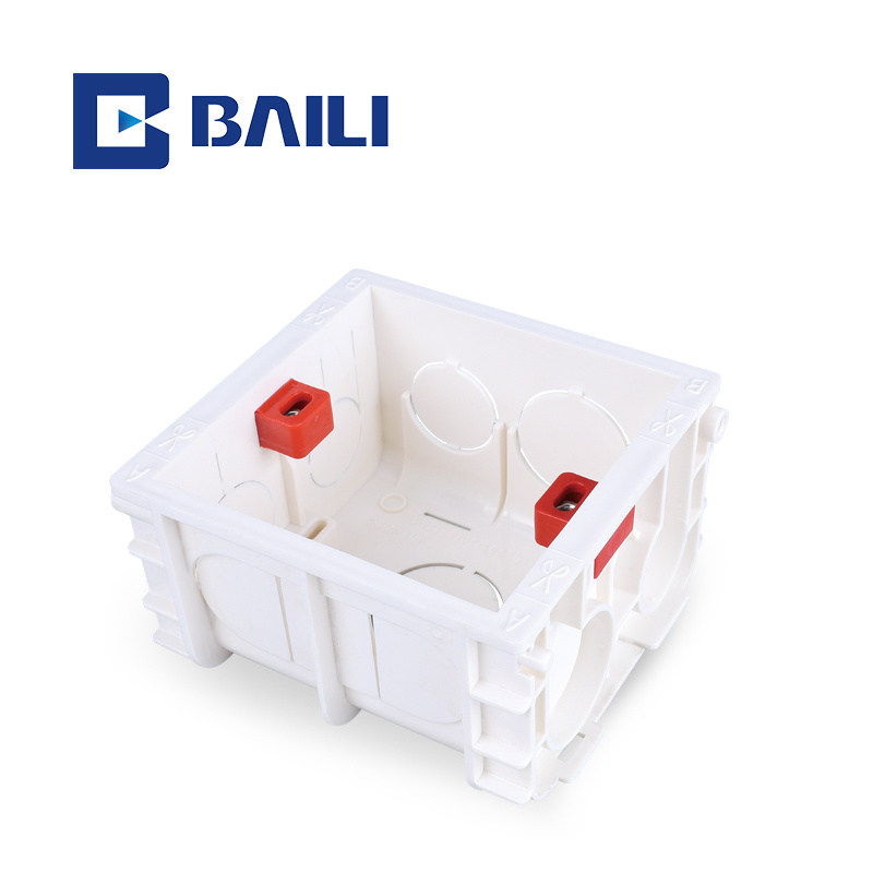 Baili 86 type L3 PVC surface mounting  Electrical  white switch socket box 1 gang 2 gang 3 gang 86 junction box