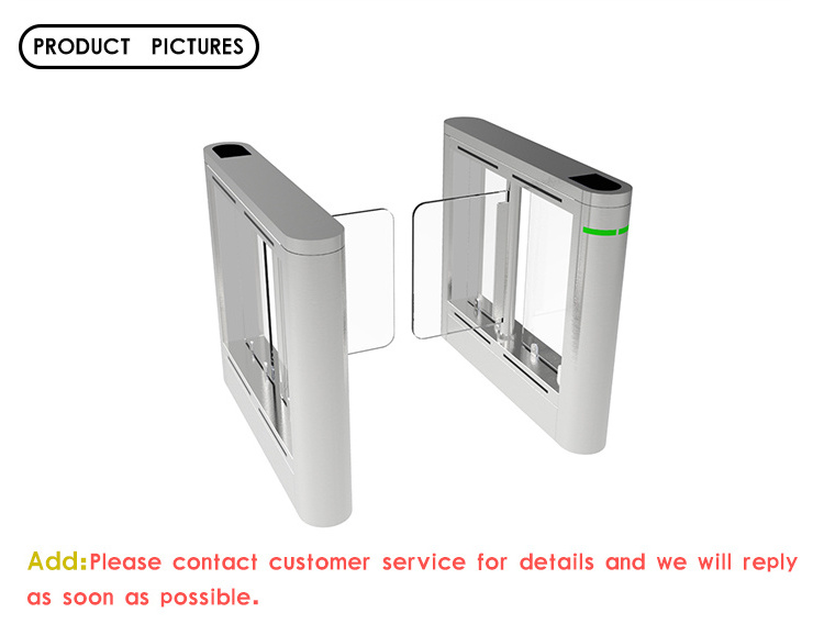 304 stainless steel automatic high security pedestrian access control swing barrier Speed gate