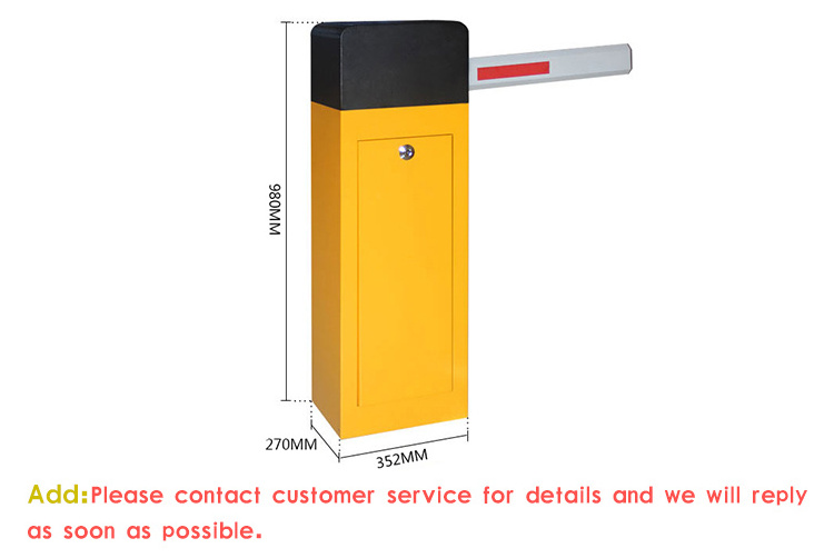 Road Traffic Barrier Heavy Duty Arm Auto Reverse Toll Station Automatic pole lifting Automatic Boom Barrier Gate For Car Parking