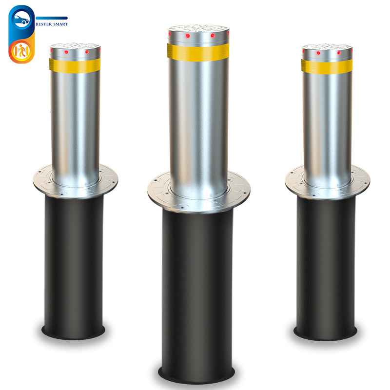 CE Approved Stainless Steel Automatic Electric Retractable Rising Hydraulic Bollard Road Traffic Bollard for security