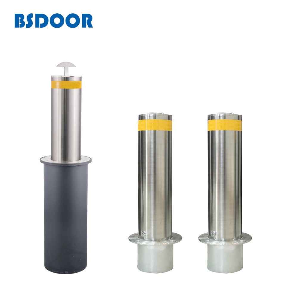 304 Stainless Steel Automatic Hydraulic Electric Retractable Rising Bollards