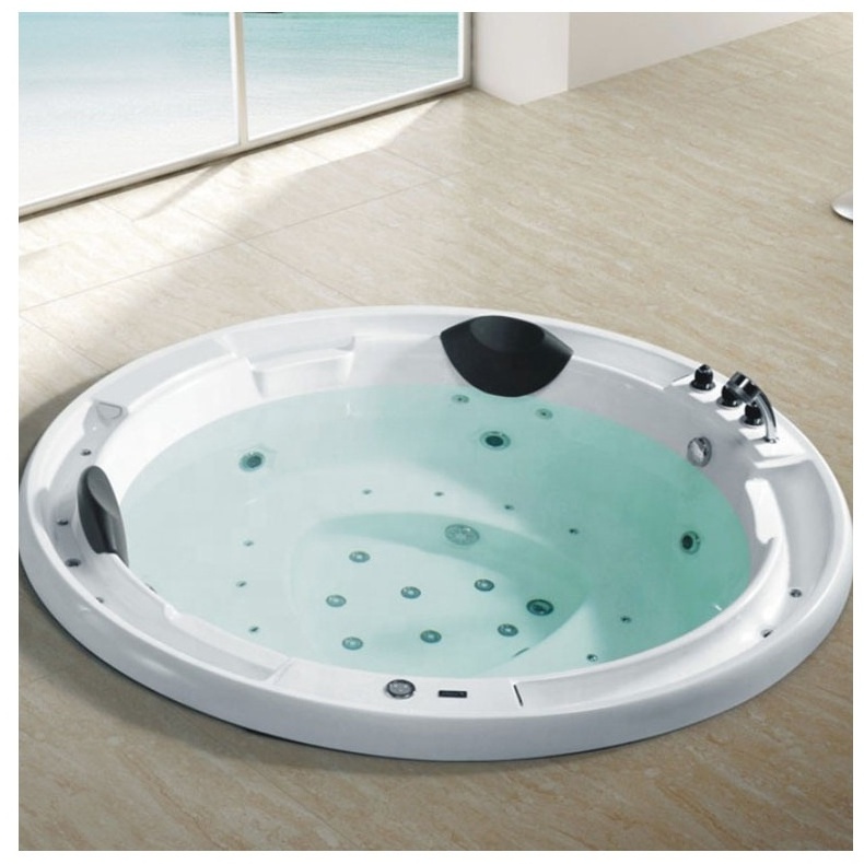 Automatic  Underground Spa/ Outdoor Round Spa/ Round Acrylic Drop-in Inground Two Person Bathtub