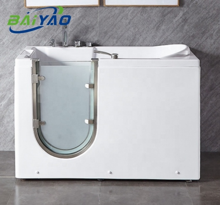 High-end 1 Person Walk In Tub Shower Combo Bathtub Acrylic Full Baby Spa Bathtub With Shower