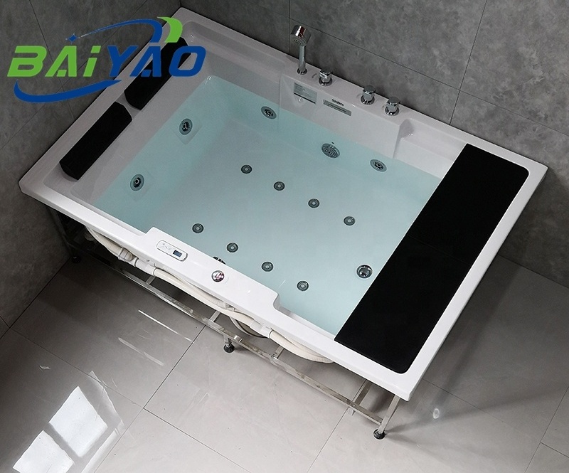 BaiYao Whirlpool Embedded Spa  2 Person Jacuzzier Acrylic Indoor Spa Jakuzzi Bathtub For Sale