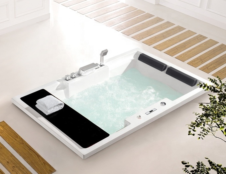 BaiYao Whirlpool Embedded Spa  2 Person Jacuzzier Acrylic Indoor Spa Jakuzzi Bathtub For Sale