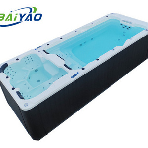 Custom Large Size Fiberglass Swim Spa Jacuzzier Prices Swimming Pool Prefab Garden Spa Jakuzi With Pool