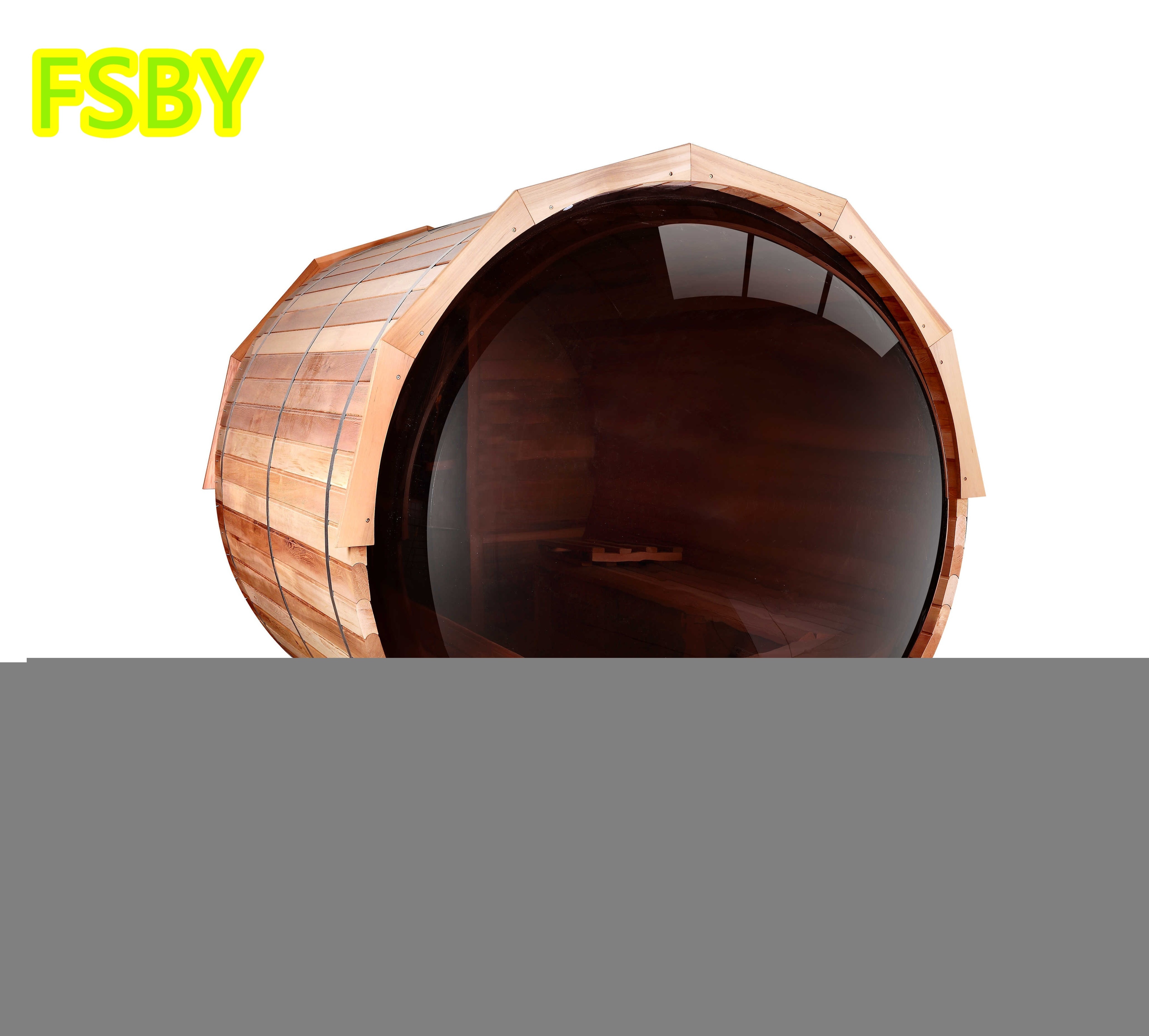 4/6 /10 Person Cedar Barrel Sauna Wood Burning Heat Treated Wood Barrel Outdoor Sauna Villa