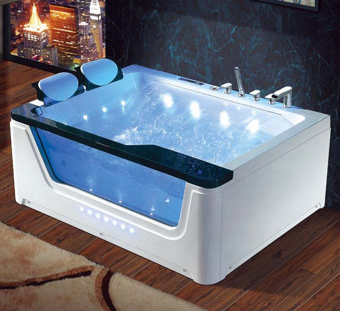 Freestanding Bath Tub Bubble Soaking 2 Person Whirlpool Sale Custom Massage Bathtub  Sell Luxury Acrylic White