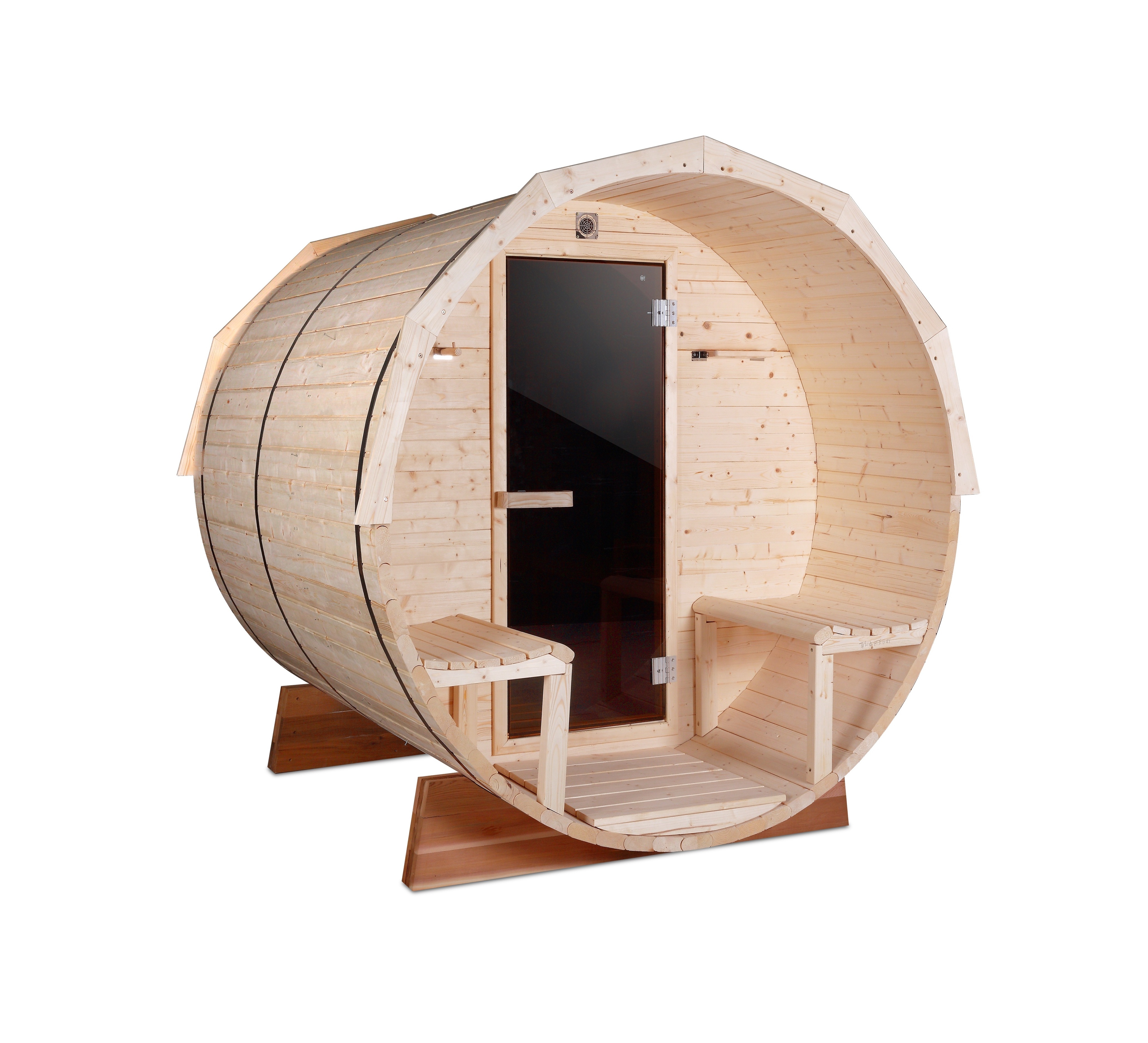 Factory New Outdoor Sauna Room Of Wood Burning Red Cedar Wholesale Saunas Sauna Barrel Steam For Relaxing Modern