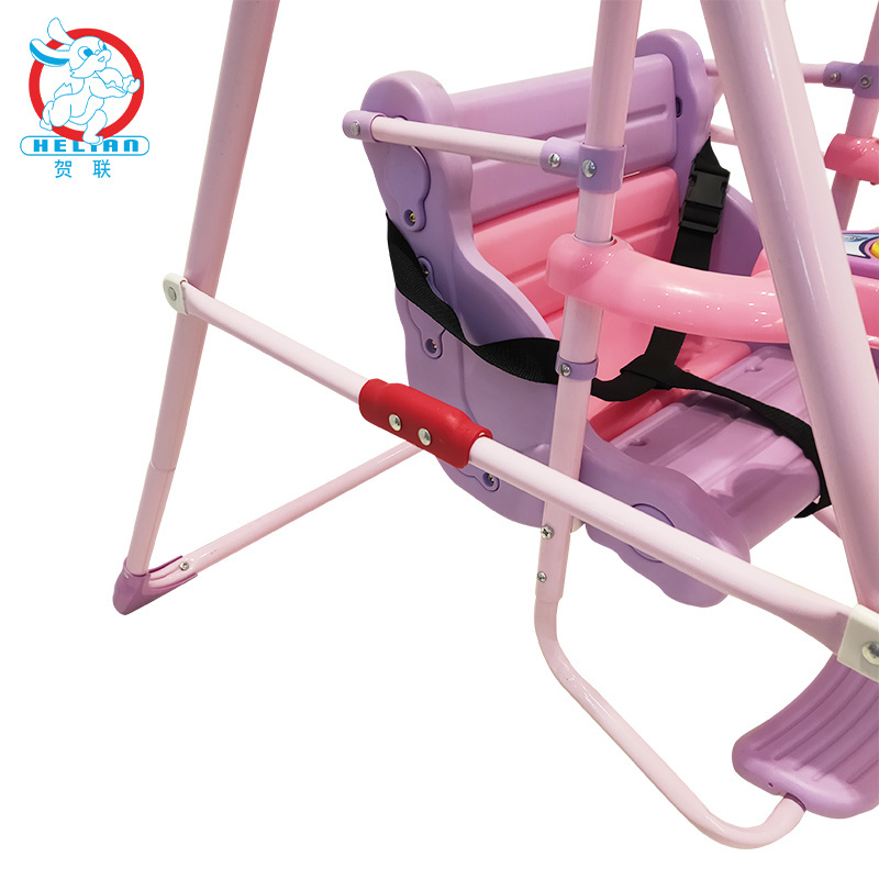 BLM manufacturer's fall prevention lighting plastic baby swing chair for children 0-6 years old