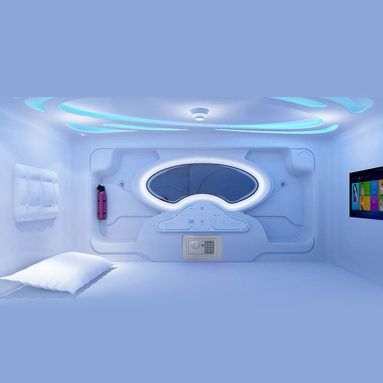 Hot selling hotel furniture soundproof capsule bed sleeping pods for capsule hotel