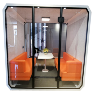 6 People Private Conference Small Soundproof Acoustic Cabine Office Privacy Phone Booth for Sale