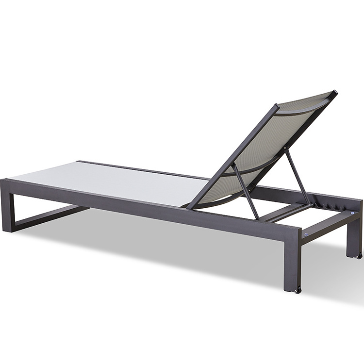 Pool Chairs Sun Lounger Swimming sun Beach Pool Lounger Aluminum Chaise Lounge Patio Hotel Outdoor Beach Furniture