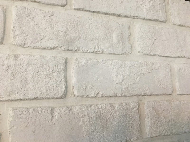 Concrete white color brick veneer exterior wall tile