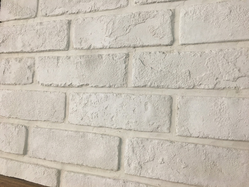 Concrete white color brick veneer exterior wall tile