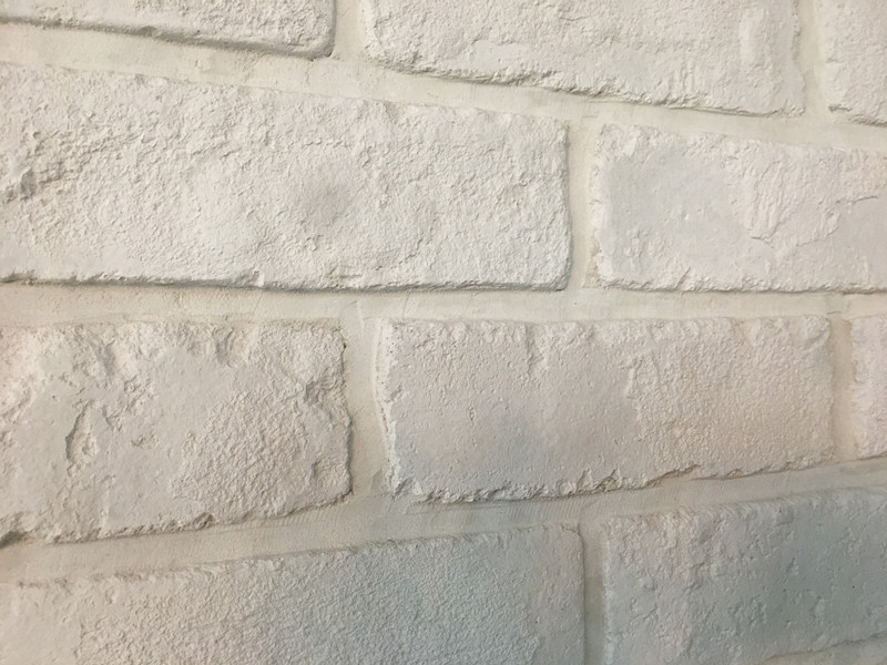 Concrete white color brick veneer exterior wall tile