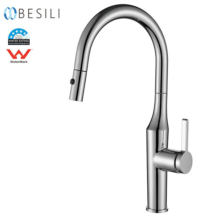 Watermark Tapware Vintage New Design Brass Sink Mixer Single Handle Sink Tap Black Pull Out Antique Kitchen Faucet