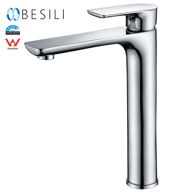 Watermark Contemporary Basin Tap Durable Basin Mixer Zinc Faucet Mixer Chrome Single Handle Basin Faucet