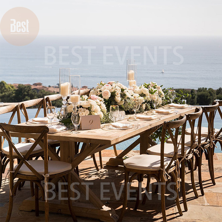 Wholesale Manufacturer Popular cross back Wedding Banquet wood Chiavari Chair