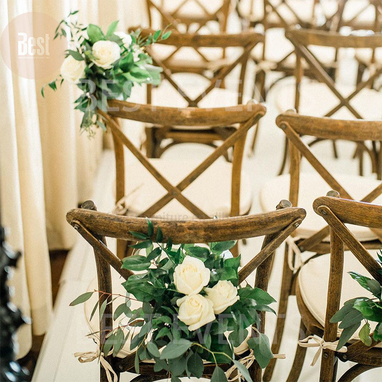 Wholesale Manufacturer Popular cross back Wedding Banquet wood Chiavari Chair