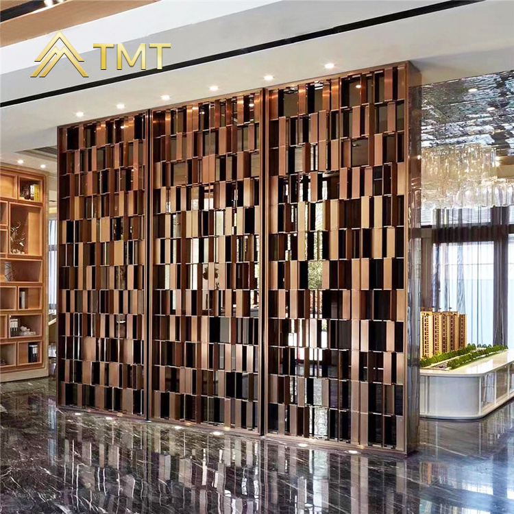 TMT Custom made restaurant decorative room divider wall panel commercial partition fancy room dividers