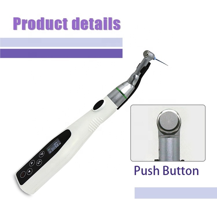 Dental Rotary Endodontic Endo Machine Wireless Smart Endo Motor with LED Built in Apex Locator 16:1 Contra Angle Handpiece