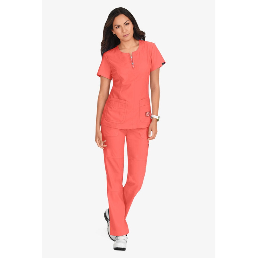 Fashion Style Soft Fabric High Quality Uniform Scrubs Sets Zipper Hospital Medical Jogger Uniform Nursing Scrubs With Pocket