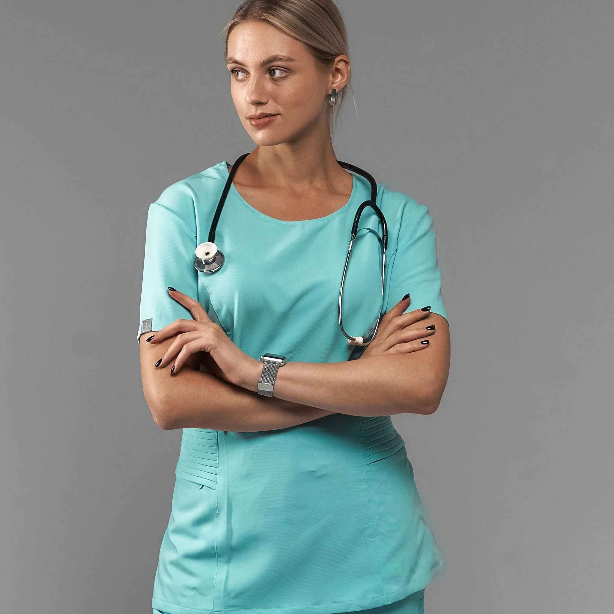 Custom Round Neck New Design Nurse Medical Wear Nurses Uniforms For Hospital Staffs Scrubs Uniforms Sets