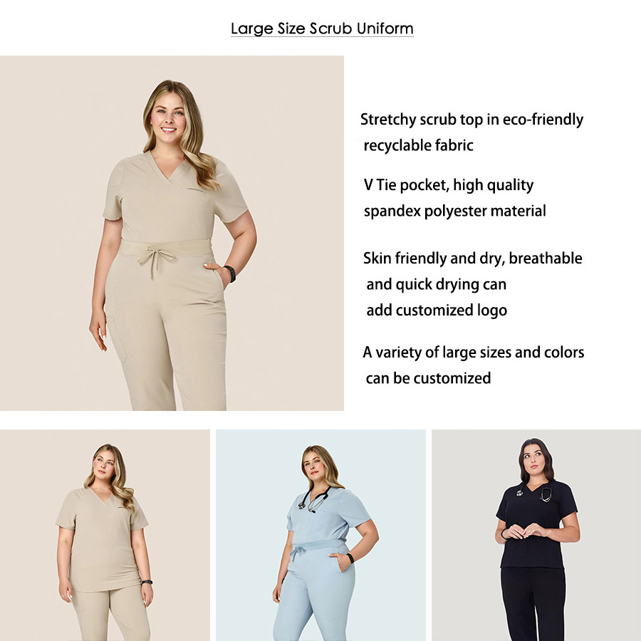 Bestex Customize Medical Nursing Jogger Scrubs Hospital Nursing Uniform Woman Top Scrub Suit Scrubs Uniforms Sets Fashionable