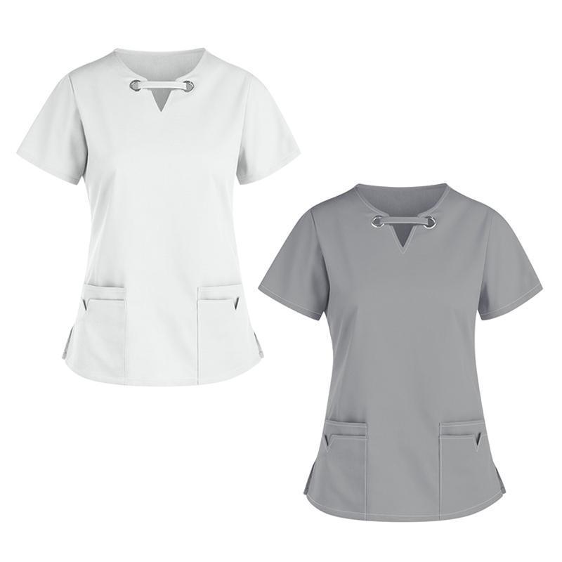 Hot Sell  Resistance To Bleach Medical Scrubs For Women Hospital Dental Beauty Salon Hospital Uniforms Stretch Scrubs