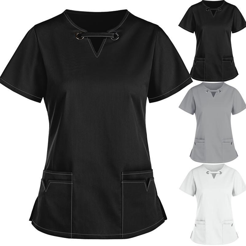 Hot Sell  Resistance To Bleach Medical Scrubs For Women Hospital Dental Beauty Salon Hospital Uniforms Stretch Scrubs