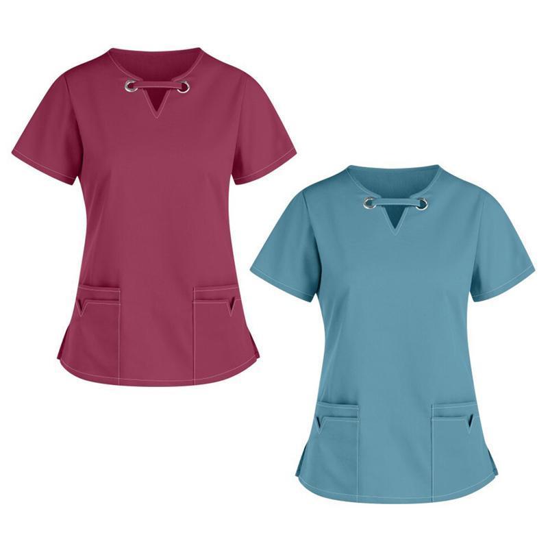 Hot Sell  Resistance To Bleach Medical Scrubs For Women Hospital Dental Beauty Salon Hospital Uniforms Stretch Scrubs