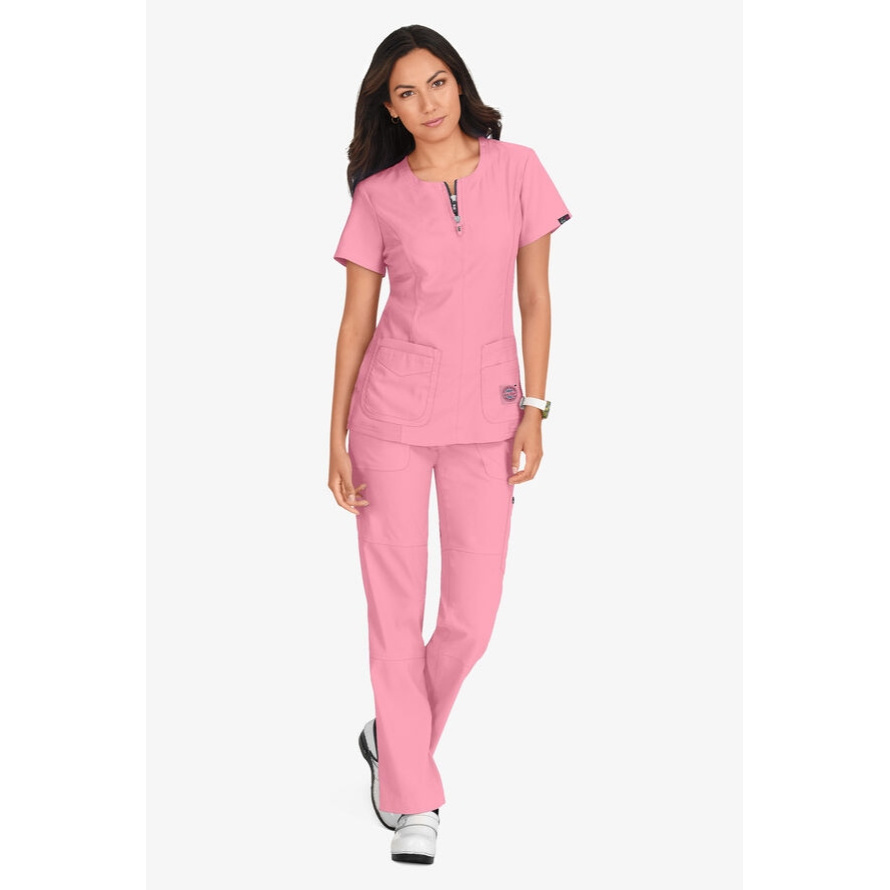 Fashion Style Soft Fabric High Quality Uniform Scrubs Sets Zipper Hospital Medical Jogger Uniform Nursing Scrubs With Pocket