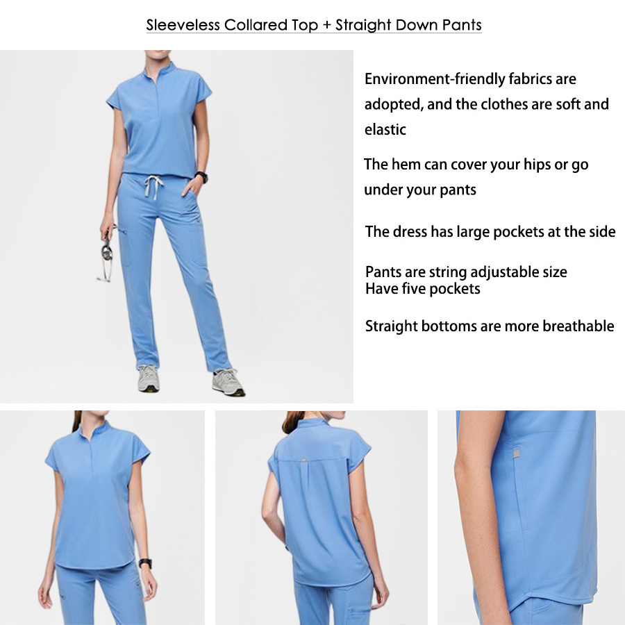 Bestex Customize Medical Nursing Jogger Scrubs Hospital Nursing Uniform Woman Top Scrub Suit Scrubs Uniforms Sets Fashionable