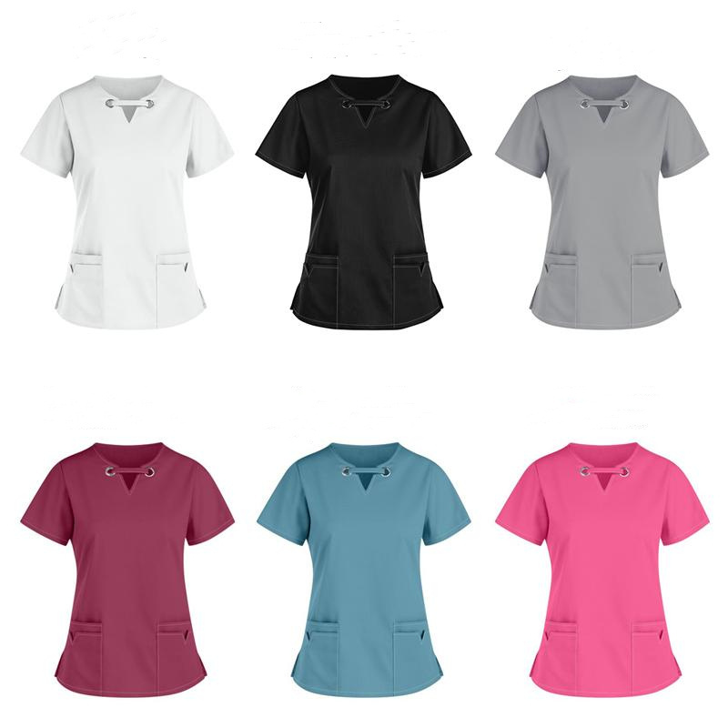 Hot Sell  Resistance To Bleach Medical Scrubs For Women Hospital Dental Beauty Salon Hospital Uniforms Stretch Scrubs