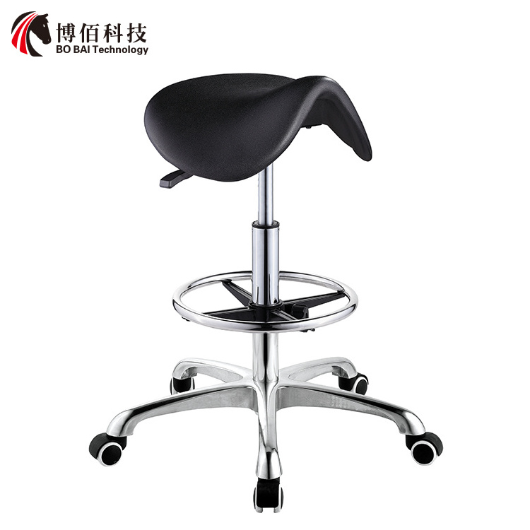 Saddle Stool Rolling Ergonomic Swivel Chair for Dental Office Massage Clinic Spa Salon Chair