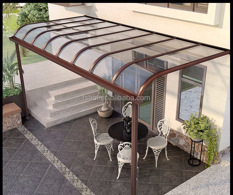 canopy platform awning rainshed shelter shed Car Port Parking Aluminum Metal Pergola Solid Garages  rain Carport