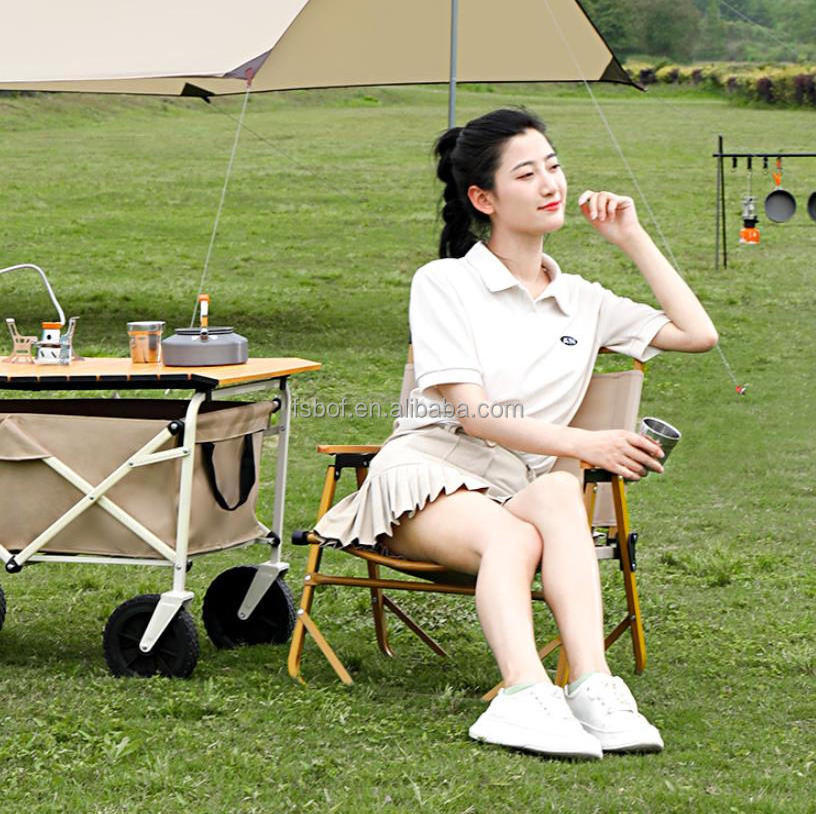 Outdoor folding chair Portable picnic Komit chair Ultralight fishing camping supplies Equipment  Beach table and chair